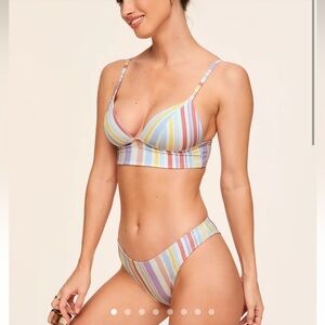 Adore Me Nina Contour Stripe Bikini